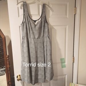 Torrid black and white dress. Size 2